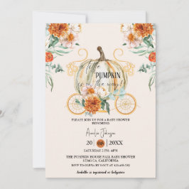 Little Pumpkin ist auf dem Weg Herbst Baby Shower Einladung