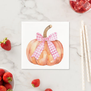 Little Pumpkin ist auf der Way Baby-Dusche Serviette