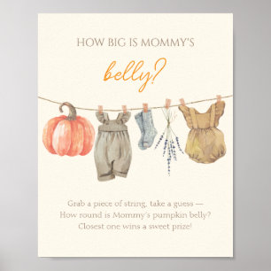 Little Pumpkin Kleidung wie groß ist Mami Poster