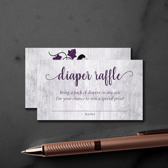 Little Pumpkin | Lila Windelkreuz Begleitkarte (Von Creator hochgeladen)