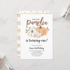 Little Pumpkin macht ein Mädchen zum Geburtstag Einladung