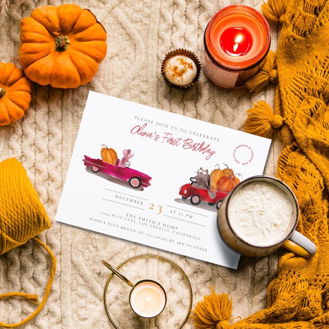 Little Pumpkin macht einen Geburtstag einladen Dankeskarte (Von Creator hochgeladen)