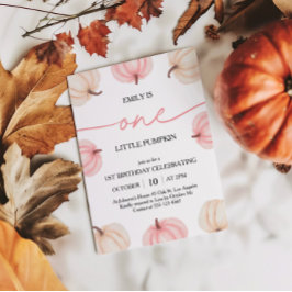 Little Pumpkin macht einen Geburtstag Einladung