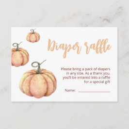 Little Pumpkin Minimalist Baby Shower | Herbstthem Begleitkarte