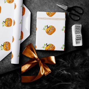 Little Pumpkin   Neutrales Niedliches Geschlecht Geschenkpapier