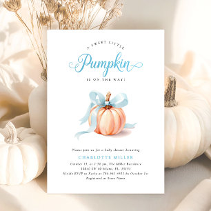 Little Pumpkin Niedlich Baby Dusche Einladung