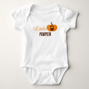 Little Pumpkin Niedlich Halloween Orange farbenfro Baby Strampler