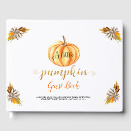 Little Pumpkin Orange Babydusche Gästebuch