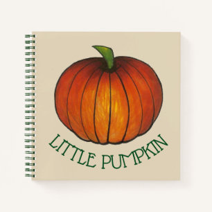Little Pumpkin Orange Green Fall New Baby Notizbuch