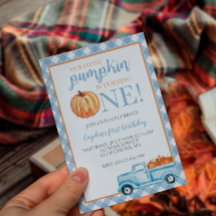 Little Pumpkin Pastel Blue Truck zum ersten Geburt