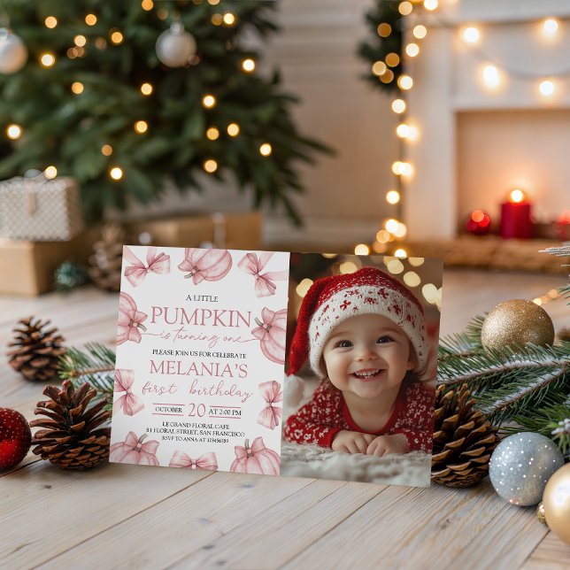 Little Pumpkin Photo Invitation Einladung (Von Creator hochgeladen)