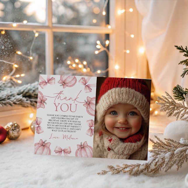 Little Pumpkin Photo Thank You Einladung (Von Creator hochgeladen)