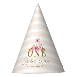 Little Pumpkin Pink Bow Rose 1. Elegant Geburtstag Partyhütchen