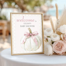 Little Pumpkin Polka Dots Baby Dusche Willkommen