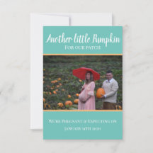 Little Pumpkin Pregnancy Announcement Card