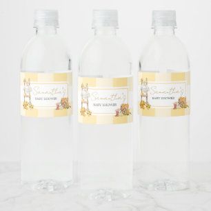 Little Pumpkin Rustic Baby Dusche Wasserflaschenetikett