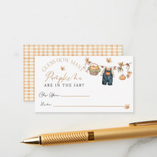 Little Pumpkin Rustic Baby Showkarte Begleitkarte