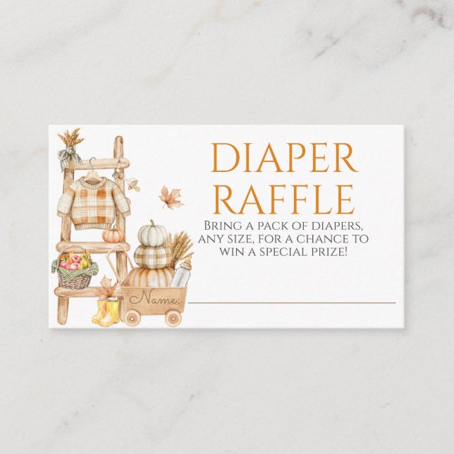 Little Pumpkin Rustic Farm Baby Duschmann Begleitkarte (Vorderseite)