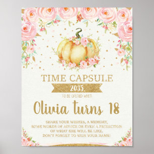 Little Pumpkin Time Kapsel Plakatzeichen Poster