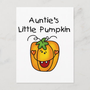 Little Pumpkin Tshirts und Geschenke Tante Postkarte