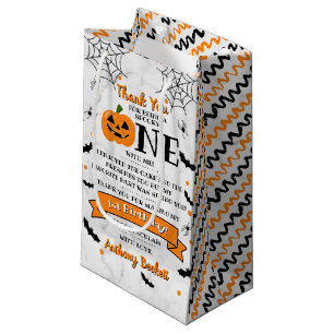 Little Pumpkin Turning One Halloween 1. Geburtstag Kleine Geschenktüte