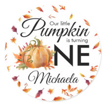 Little Pumpkin Turning One Herbst Birthday