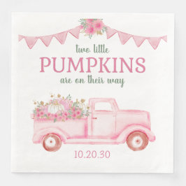 Little Pumpkin Twin Girl Babydusche Napkins Serviette