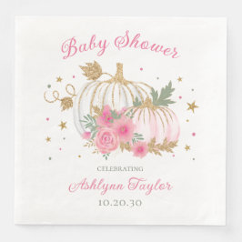 Little Pumpkin Twin Girl Babydusche Serviette