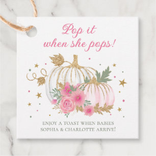 Little Pumpkin Twin Girl Pop Es, wenn sie Pop Geschenkanhänger