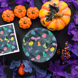Little Pumpkin und lustiges Ghosts-Halloween-Party Pappteller