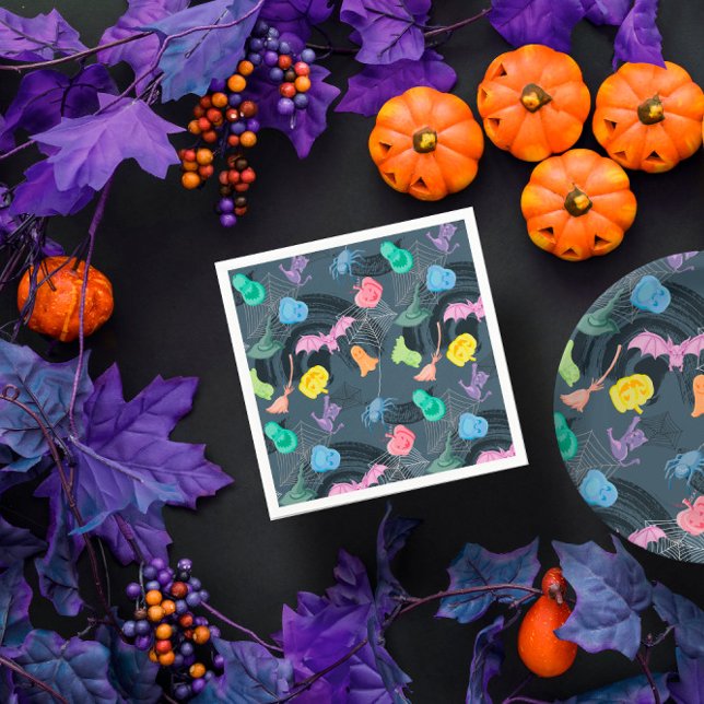 Little Pumpkin und lustiges Ghosts-Halloween-Party Serviette (Little Pumpkin and funny Ghosts Halloween party Napkins
)