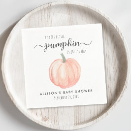 Little Pumpkin Watercolor Babydusche Serviette