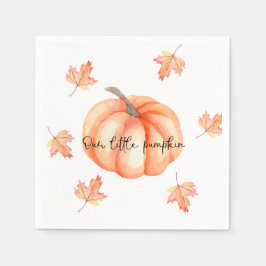 Little Pumpkin Watercolor Herbstlaube Serviette