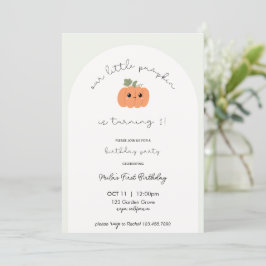 Little Pumpkins erste Einladung zum Geburtstag