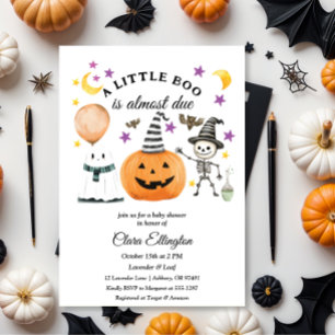 Little Pumpkins erste Halloween-Babydusche Einladung