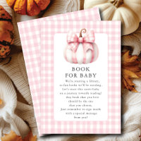 Little Pumpkins Pink Gingham Book for Baby Card