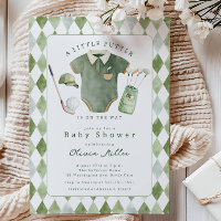 Little Putter Baby Shower Einladung