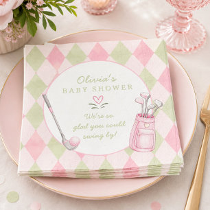 Little Putter Baby Shower Serviette