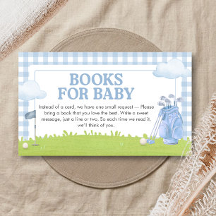 Little Putter Golf Baby Shower Bücher für Baby Begleitkarte