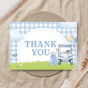 Little Putter Golf Baby Shower Dankeskarte