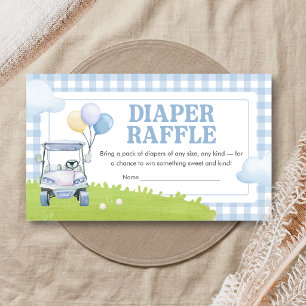 Little Putter Golf Baby Shower Windel-Raffle Begleitkarte
