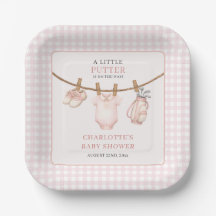 Little Putter Pink Golf Wäscheleine Baby Shower