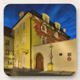 Little Quarter Cross Night Hard Plastic Coaster Getränkeuntersetzer