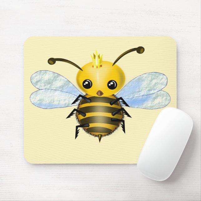 Little Queen Bee Mouse Pad - Benutzerdefinierte Fa Mousepad (Mit Mouse)