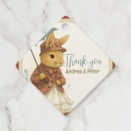 Little Rabbit Baby Shower for Girl Geschenkanhänger