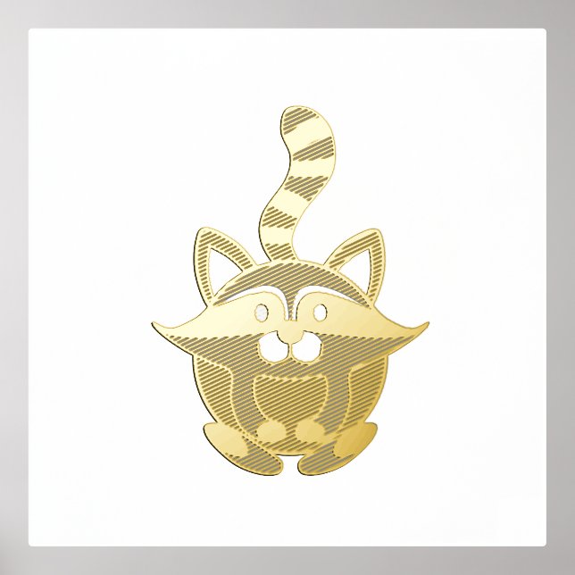 Little Raccoon Foliendrucke (Vorderseite)