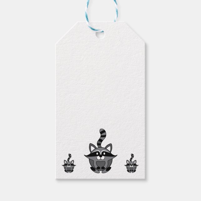 Little Raccoon Geschenkanhänger (Vorderseite)