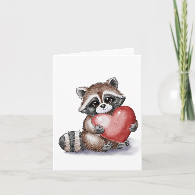 Little Raccoon Karte (Vorderseite)