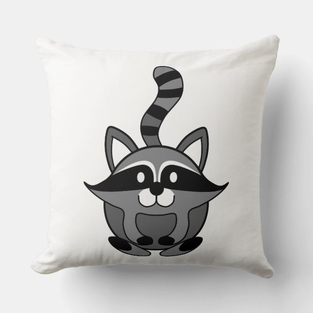 Little Raccoon Kissen (Vorderseite)