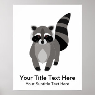 Little Raccoon Rascal Personalisiert Poster